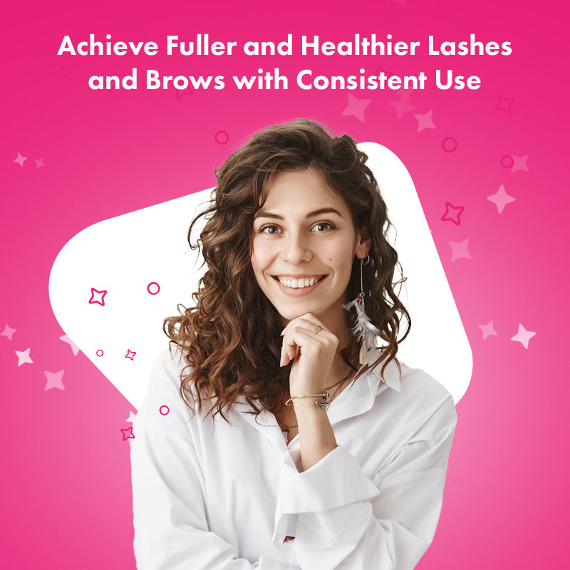 Achieve fuller and healthier lashes and brows with consistent use of the Toplash Lash and Brow Building Serum