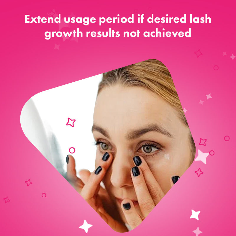 Extend usage period if desired lash growth results are not achieved