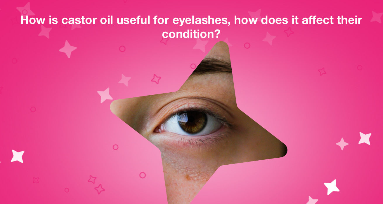 How does castor oil work on eyelashes?