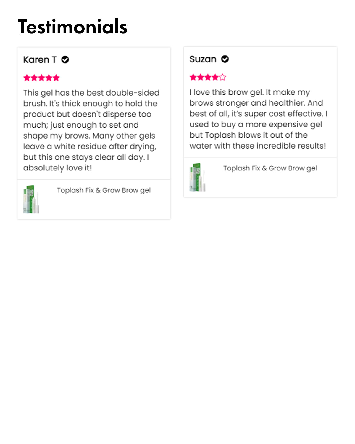 Toplash Fix & Grow Brow Gel